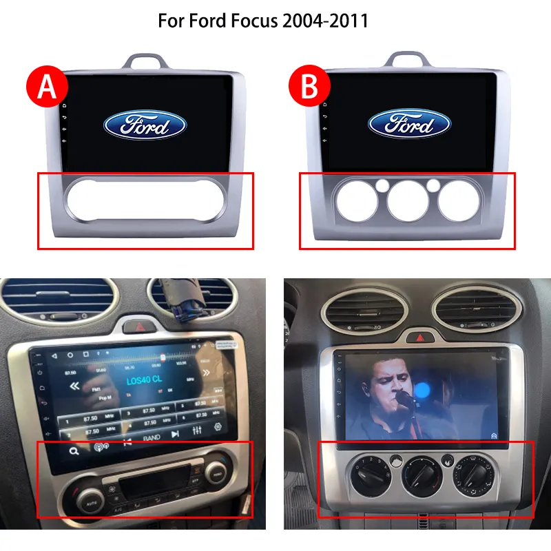 Sistema de áudio bluetooth, unidade cabeça de 10 polegadas sistema de áudio wi-fi bt para carros ford focus 2008-2011