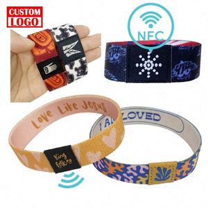 Pulseras Deportivas NFC de Tela, Pulseras NFC de Tela Personalizadas, Pulsera Elástica Personalizada - Product Image 1