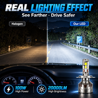 Phare de voiture LED 100W en alliage de zinc, haute luminosité, lampe de remplacement automobile pour pièces détachées automobiles