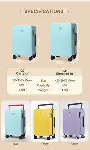 Maleta Rígida para PC con Asa Ancha, Ruedas Giratorias <span class=keywords><strong>de</strong></span> TPU, Diseño Deportivo, con Candado TSA, para Viajes, OEM ODM - Product Image 6