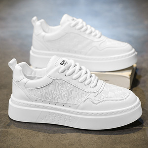Scarpe da Uomo Estive di Tendenza, Originali con Stampa, in PU e Mesh, Sportive, con Rialzo, Stile <span class=keywords><strong>McQueen</strong></span>, <span class=keywords><strong>Bianche</strong></span> - Product Image 2