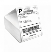 Offre Spéciale étiquettes d'imprimante thermique 4x6 personnalisées 100x150mm rouleau thermique de transfert pour emballage d'adresse expédition Promotions de supermarché