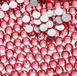 Haute qualité Non Hot Fix cristal personnalisé noir formes verre strass dos plat - Product Image 5