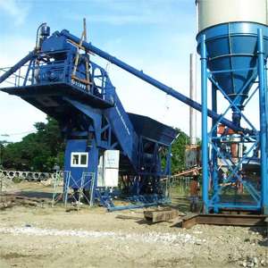 Mobil çimento beton mikseri karıştırma tesisi satılık hazır karışım taşınabilir beton toplu bitkiler Mini beton <span class=keywords><strong>Admixture</strong></span> Batching - Product Image 4