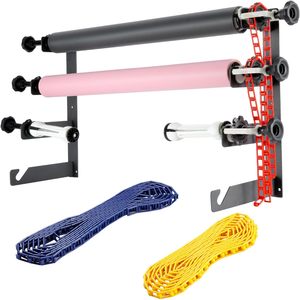Sistema di Supporto per Sfondo Fotografico a 4 Rulli con Montaggio a <span class=keywords><strong>Parete</strong></span>, 2 Ganci Pieghevoli, 8 Barre Espandibili, 4 Catene - Product Image 4