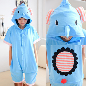 제조 성인 어린이 여름 의류 소년 소녀 아이 짧은 티셔츠 세트 만화 세트 잠옷 짧은 소매 만화 잠옷 - Product Image 6