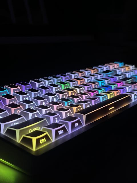 Folded Shadow Keycap 130 Keys PBT Cherry Profile Keycaps Set Double Shot for Mechanical Gaming Keyboard DIY Custom