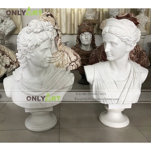 <span class=keywords><strong>Apolo</strong></span> y la Diosa Artemis Diana griego fundido busto de mármol <span class=keywords><strong>escultura</strong></span> - Product Image 1