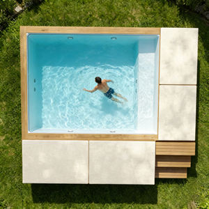 Piscina con sofá de descanso, piscina de hidromasaje, piscina exterior sobre el suelo, piscina de natación, piscina con jacuzzi - Product Image 1