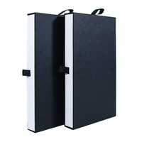 Étui pour téléphone portable, boîte de rangement à tiroirs, emballage avec couvercle de téléphone portable, boîte en papier noir