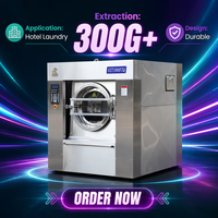 Laveuse-essoreuse électrique 220V grande capacité 100 kg entièrement automatique pour blanchisseries commerciales, hôtels, hôpitaux et usines textiles