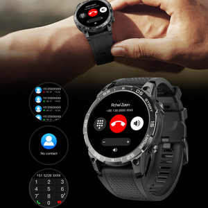 프리미엄 아웃도어 <span class=keywords><strong>1</strong></span>.43 "AMOLED 풀터치 스마트 워치: BT 통화, 온도/수면 모니터, IP68 실리콘 스트랩 - Product Image 5