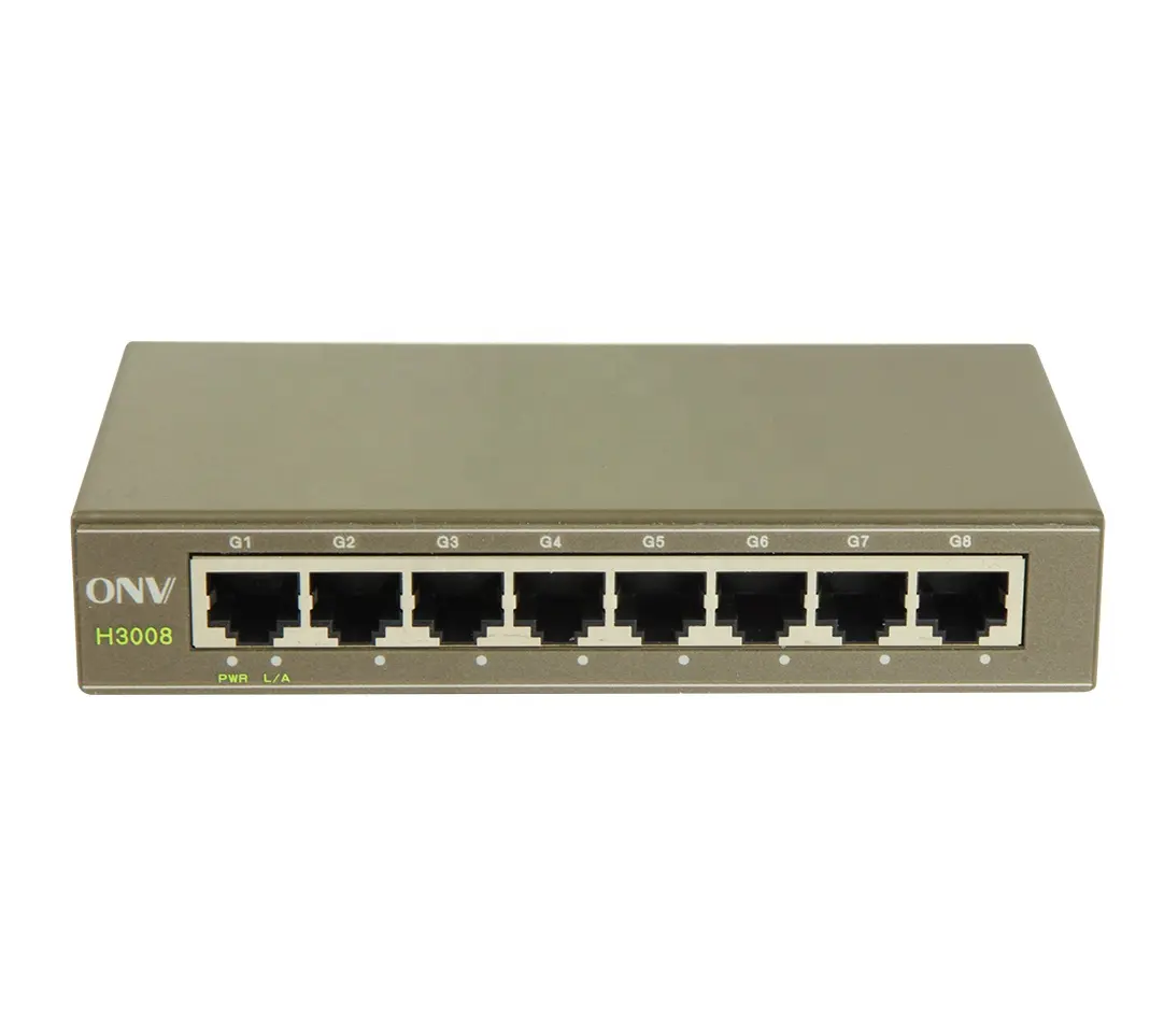 OEM bester Preis CCTV Desktop Ethernet Switch voller Gigabit 10 100 1000m 8 Port Netzwerk Switch