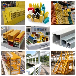 Matériaux de construction de haute qualité avec profilés structurels en fibre de verre pultrudée FRP pour <span class=keywords><strong>serre</strong></span> - Product Image 2