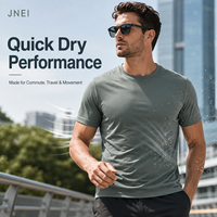 JENI Festival Travel 150gsm Heren Functioneel Shirt Snel Droogend Ademend UV-Beschermend Top voor Vakantie Evenementen