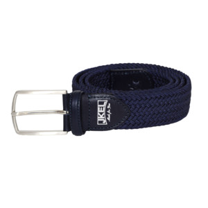 Ceinture extensible tressée pour homme Thames bleu marine - Product Image 1