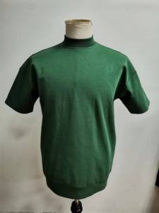 Guangzhou High Quality 300 Gsm Cotton Luxury Oversized Tshirt Plain Blank Heavy Weight Mock <strong>Neck</strong> Men <strong>T</strong> <strong>Shirt</strong> - Product Image 5