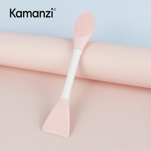 Brosse à masque en silicone double tête pour femmes, outil de beauté pour le visage, nettoyage des masques, usage maquillage, cuillère faciale, vente en gros Chine - Product Image 2