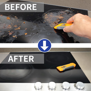 أداة مكشط شفرة حلاقة مع عشر شفرات تنظيف موقد طلاء فرن علوي مكشط حلاقة زجاجية - Product Image 6