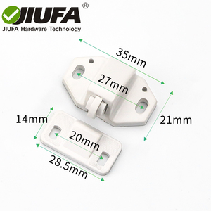 JIUFA Đồ Nội Thất Phần Cứng Thiết Kế A & B Nhựa Cửa Con Lăn Bắt Tủ Cửa Gần Hơn Latch Catch - Product Image 3