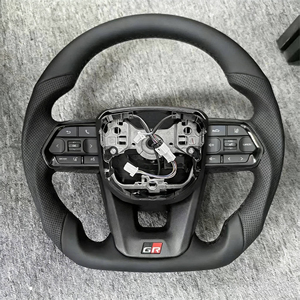 Volante de Cuero con Revestimiento de Cuero para Toyota Hilux, Fortuner, Camry, Land Cruiser, Corolla, Hiace 86, Mark X, Prado <span class=keywords><strong>120</strong></span>, Yaris, RAV4, Disponible en Stock - Product Image 3