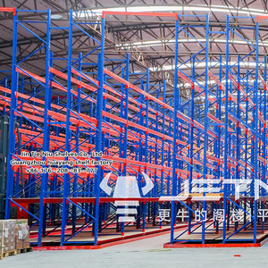 Xây Dựng Kho Hẹp Lối đi Nhiệm Vụ Nặng Nề <span class=keywords><strong>Pallet</strong></span> Kệ 8 Lớp 500Kg Tải Mỗi Cấp 12M Lưu Trữ Giá Bán Buôn Bán Lẻ - Product Image 1