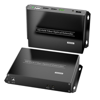 Konverter HDMI ke Serat Optik 4K60HZ, Mendukung IR, HDMI Loop Out, Ekstender HDMI Serat 10KM 20KM