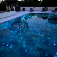 Lampe de piscine à fibre optique LED 100W RGBW Projecteur de lumière à fibre optique pour piscine