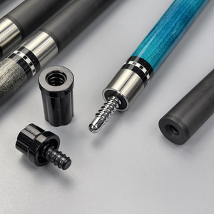 <span class=keywords><strong>2025</strong></span> cao cấp mới đến thủ công xuyên tâm <span class=keywords><strong>Pin</strong></span> Doanh 1/2-PC sợi carbon trục bi-a hồ bơi Cue 13mm tip da Grip hồ bơi thanh - Product Image 2