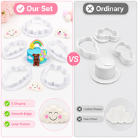 5 teile/satz 3D Wolke Form Präge Formen Gebäck Fondant Cookie Cutter Cookie Cutter Mold Zucker Handwerk Kuchen Dekorieren Werkzeuge