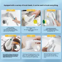Brosse de nettoyage électrique domestique multifonctionnelle rechargeable pour salle de bain et cuisine, vente en gros d'usine, l'outil indispensable pour la vaisselle
