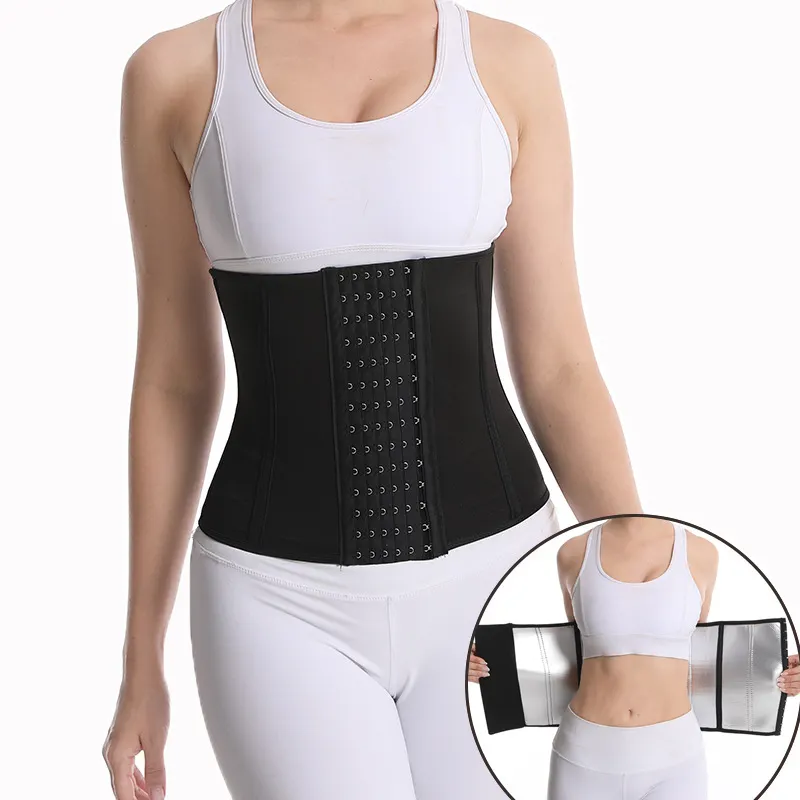 25 Aço Osso Cintura Trainer Cinto Espartilho Firm Controle Emagrecimento Shaper Do Corpo Cincher Shapewear Underbust Ampulheta Sports Cinto