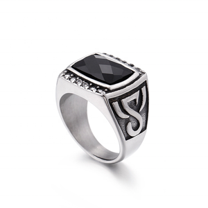 Haute qualité 925 en argent Sterling bague pour hommes bijoux fins luxe Hip Hop <span class=keywords><strong>Rock</strong></span> Style prix <span class=keywords><strong>de</strong></span> gros pour mariage et fête - Product Image 1