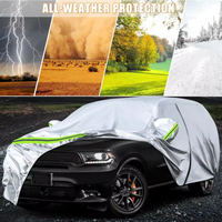 Autoabdeckung Ersatz für 2011-2025 Dodge Durango Allwetter Wasserdicht Reißverschluss-Türöffnung Winddichte Bänder Schnee Regen Staub Hagelschutz