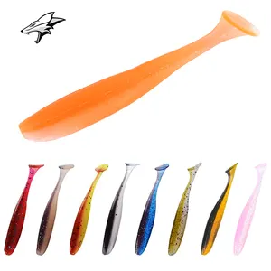 Artifical Paddle T-Tail Fishing Shad Bait Bass Fishing Lures Silicon Soft Plastic Fishing Lures Soft