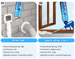 Adhesive Good Soundproof <b>Waterproof</b> Expanding PU Foam <b>Sealant</b> <b>Spray</b> Filling Polyurethane Foam 750ml PU Foam - Product Image 4
