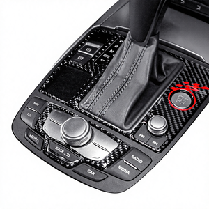 Carbon Fiber for A6 C7 A7 4G8 2012-2018 Rear Center <b>Console</b> Gear Shifter Trim Sticker Car Interior Tuning Accessories - Product Image 4