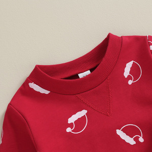 RTS Noël Vente en gros Ensembles de vêtements pour bébés à manches longues Ensemble de <span class=keywords><strong>sweat</strong></span>-shirt 2 pièces pour garçons et filles d'automne - Product Image 4