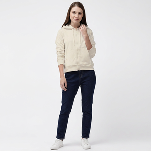 Sudadera con capucha de algodón para mujer, estilo coreano, de moda, oversize, informal, de manga larga, estética, venta al por mayor - Product Image 1