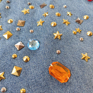 Jeans Droits Homme YSJY du Fabricant Personnalisés en Denim, Ornés de Pierres, Ourlet Non Fini, Clous, Strass et Cristaux - Product Image 5