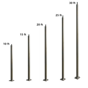 Cột đèn thiết kế miễn phí, chứng nhận ETL, 15ft 4 inch, thép mạ kẽm 11 gauge, sơn tĩnh điện, hình vuông thẳng, dùng cho bãi đậu xe - Product Image 3