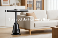 Ventilateur TurboBlade Ultra personnalisable sans pales, oscillant à 360° °   Circule et propulse l'air, 10 vitesses, facile à nettoyer