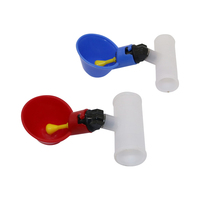 Abreuvoir automatique en plastique pour poulets avec connecteur en T de 20 mm/25 mm, abreuvoir suspendu pour volailles, abreuvoir à eau pour poulets