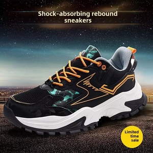 รองเท้ากีฬาผู้ชายปี 2025 สวมใส่สบาย ระบายอากาศได้ดี หน้าผ้าตาข่าย รุ่นเกาหลี สไตล์สูง แฟชั่นลำลอง วิ่งได้ ขายส่ง - Product Image 6