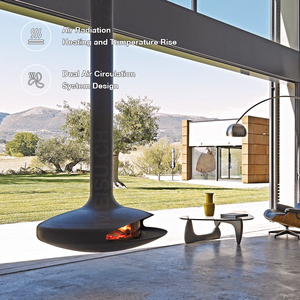 Cheminée intérieure à <span class=keywords><strong>bois</strong></span> MEISU.CH Truefire Combustion, chauffage décoratif d'ambiance, 1000/1200 mm - Product Image 3