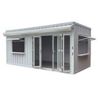 Nouveau modèle de magasins préfabriqués en conteneurs, bâtiments modulaires portables en acier, assemblage rapide pour magasins de détail
