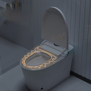 WC intelligent CUPC, nouvelle conception, lavage automatique, thérapie infrarouge, chasse d'eau automatique, toilette allongée intelligente - Product Image 5