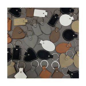 Nuevo producto Venta caliente personalizado Laserable Leatherette Llavero de lujo Negro Laser Leatherette Llavero - Product Image 6