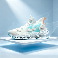 Chaussures de course pour hommes futuristes Mecha Blade à lacets, en maille respirante, souples, légères, amortissantes et robustes