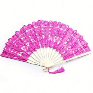 Abanicos de Bambú Ecológicos para Bodas y Fiestas de Baile, con Diseños de Animales Pintados y Decoraciones Talladas, Recuerdos Promocionales - Product Image 1